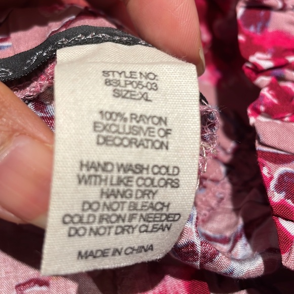 NWOT Pink Floral Palazzo wide legs pant   Sizes - M,L & XL - Picture 7 of 8